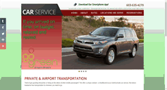 Desktop Screenshot of gogreenairportshuttle.com